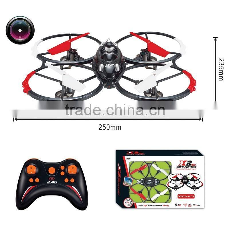 Remote Control Quadcopter Helicopter 2.4G 4-Axis Professional Drones With Camera
