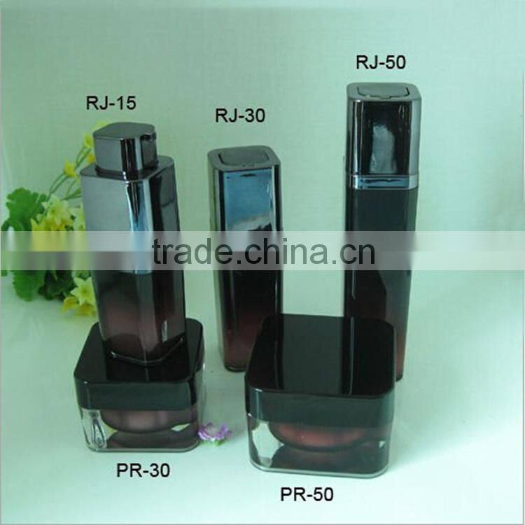 High grade low price cream spray bottle empty cosmetic bottle spray cream jar factory