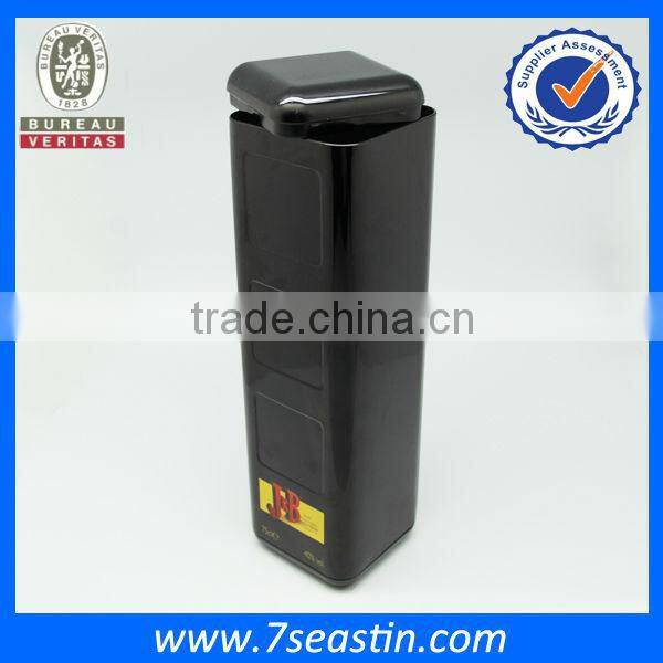 square black box for wine packing