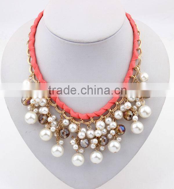 Top Quality Pearl Choker Collar Vintage Pendant Statement Necklace Women Necklaces & Pendants Fashion Necklaces for Women 2014