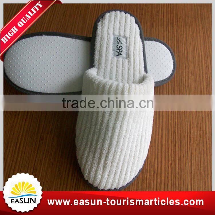 Customized Design Comfortable White Waffle personalized hotel slipper