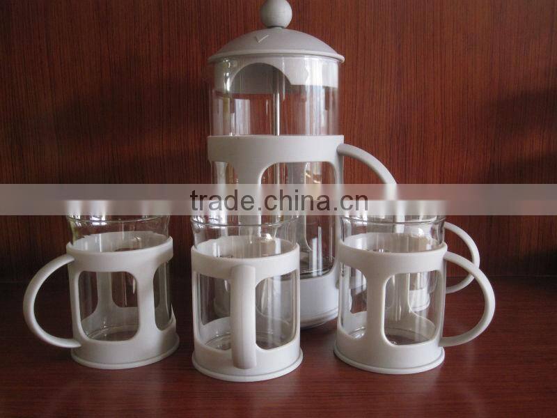 new design french press set with different color