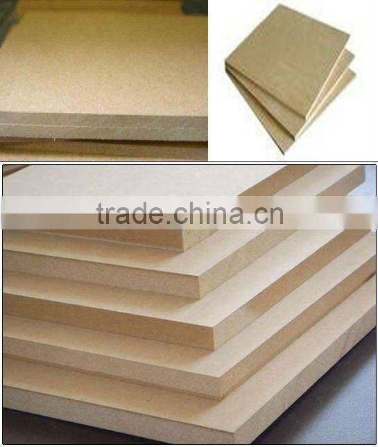 top quality plain MDF/raw MDF with poplar core for decoration and furniture