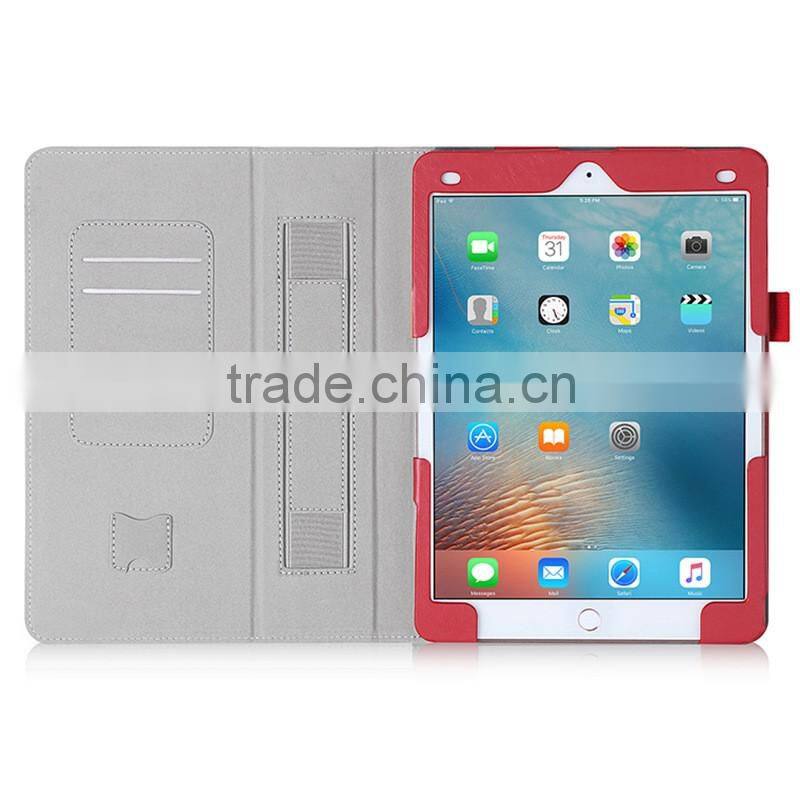 Hand Strap Wallet Leather Case Cover for ipad pro 9.7 inch customize tablet case manufacturer