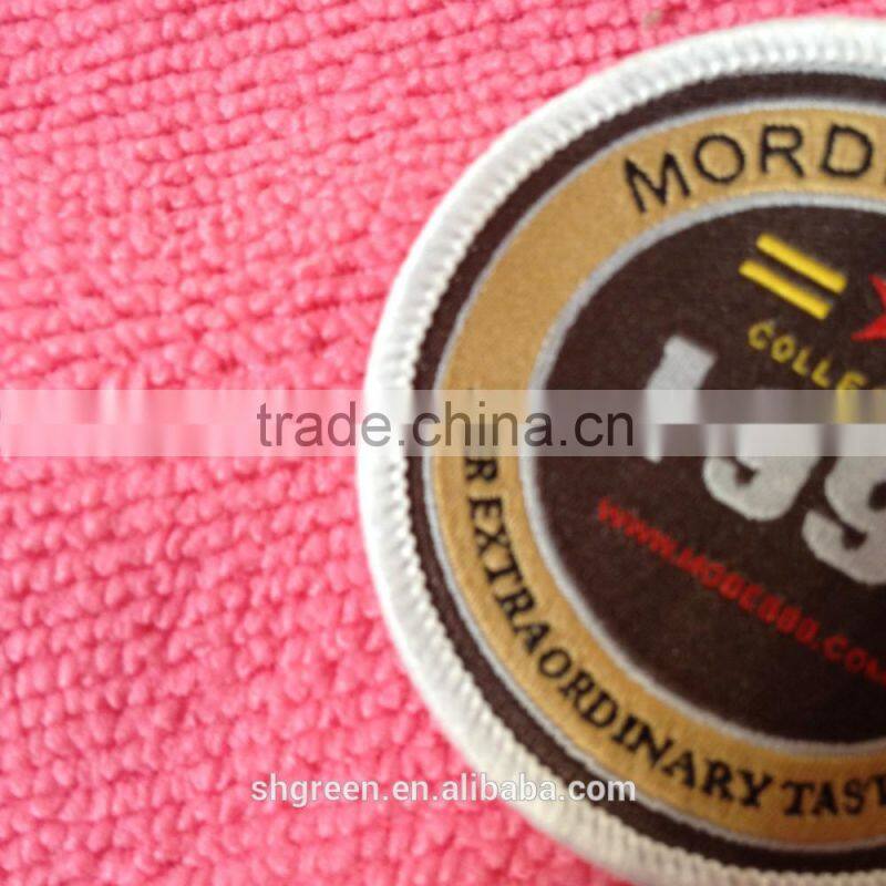 high quality woven clothing badge,weaving badge for caps/hats