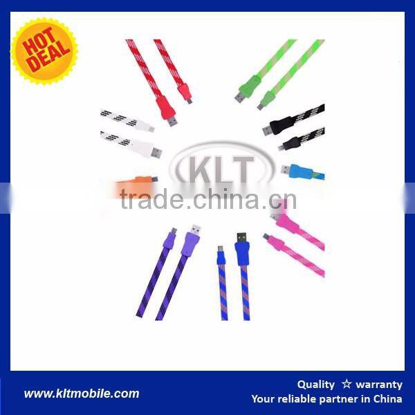 High cost effetive braid USB Cable for mobile phone