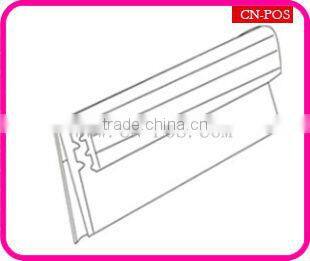 hanging display pvc sign holder for supermarket shelf
