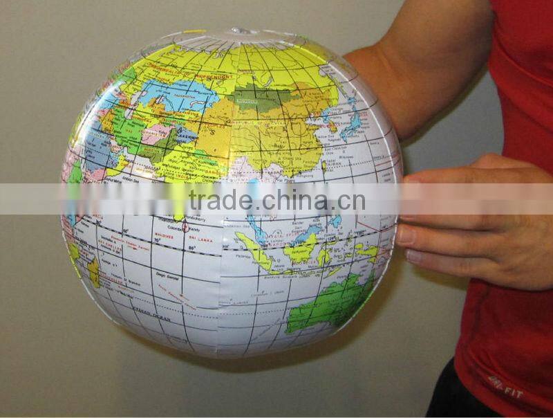 Globe inflatable beach ball ,inflatable earth beach ball