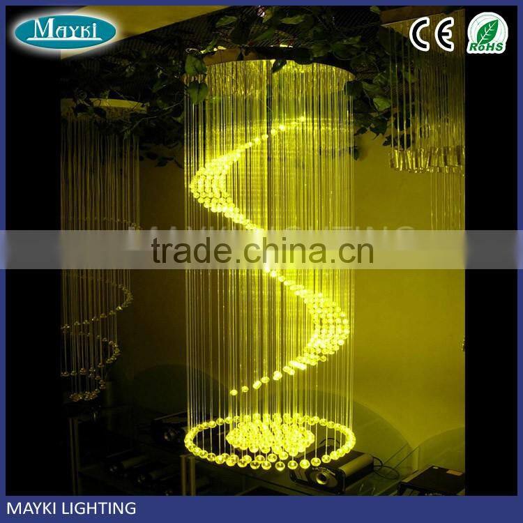 Remote control hotel lobby fiber optic chandeliers for sale