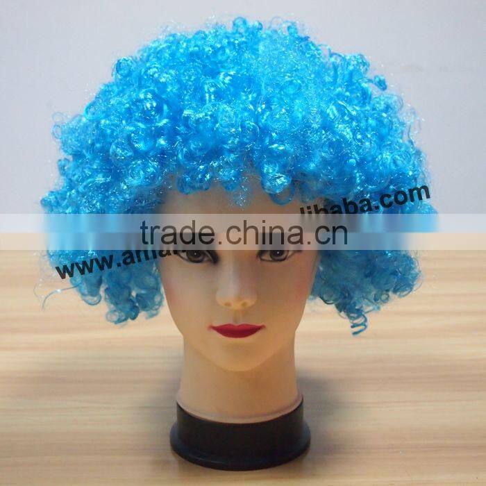 Tops Seller Christmas Party Wig,Sports Wig/Sport Headband Wig/Sports Fans Wigs,