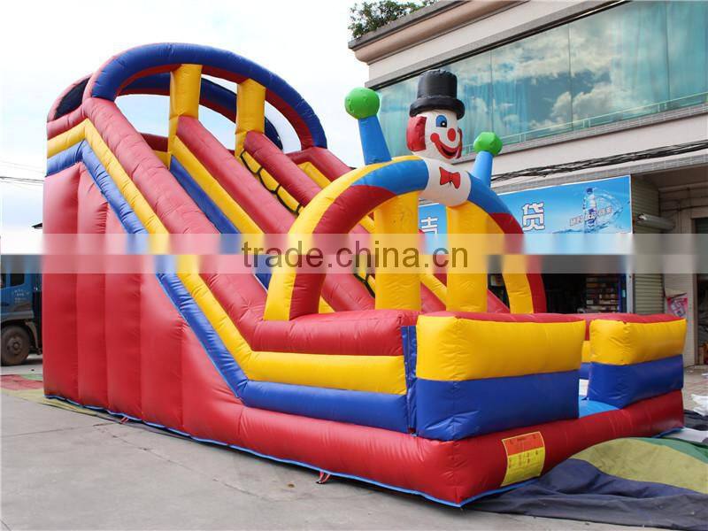 Hola yellow bouncy castle/inflatable bouncy castle with water slide/bouncer house