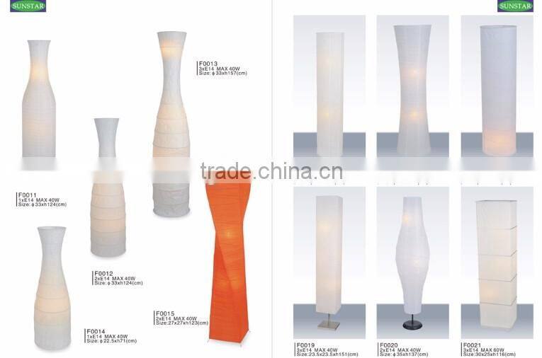 Flower Vase Shape Paper Floor Lamp / Light