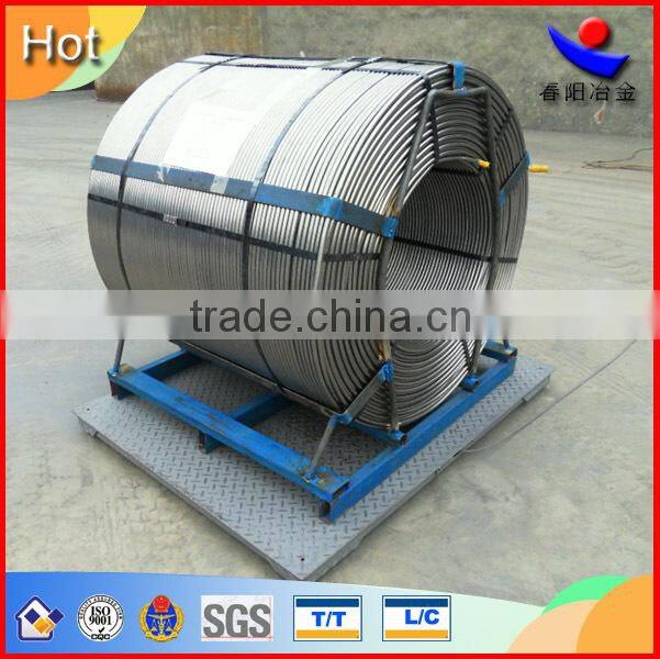 silicon calcium wire with 13mm dia /alloy to reduce impurity in steelmaking