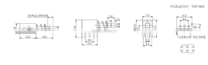 power push button switch ps22F03