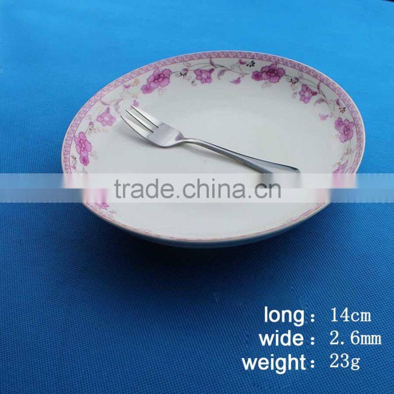 High Quality Stainless Steel Cutlery Dinner Meal Salad Fruit Cake Dessert Fork Tableware Set S65
