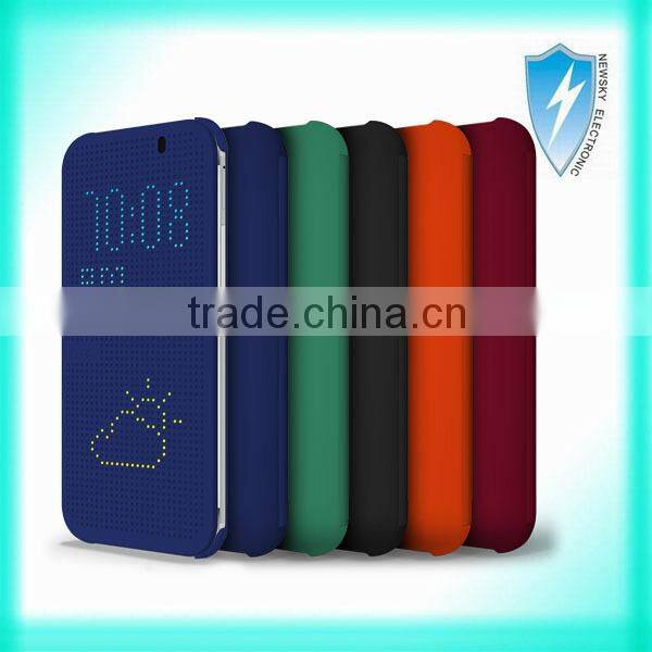 2014 Factory Cheap Price Top Quality Dot View Case For HTC