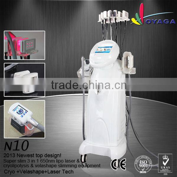 3 function Slimming Machine With lipo laser and vacuum roller function N10