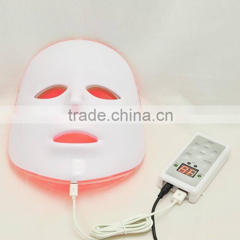 home use led facial mask PDT phototherapy system for skin rejuvenation spot removal