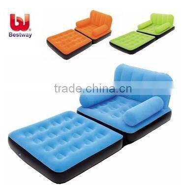 Bestway67277 single color flocking sofa bed
