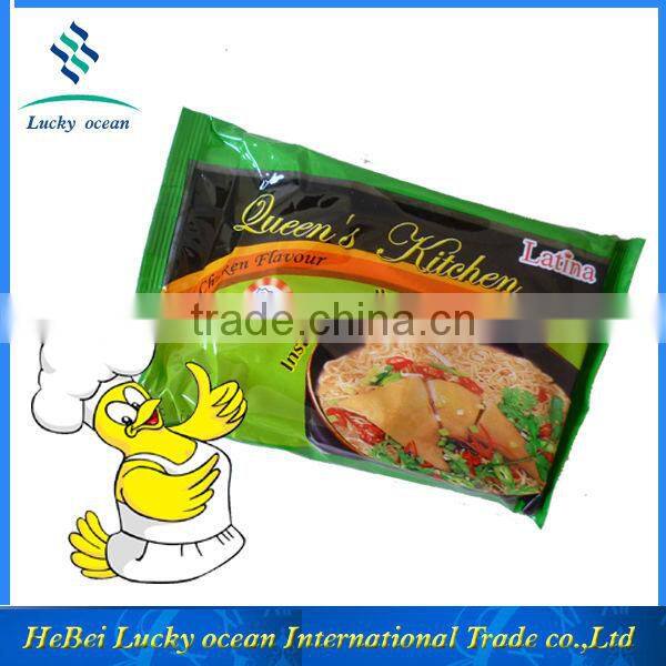 Bag shrimp flavour instant noodles