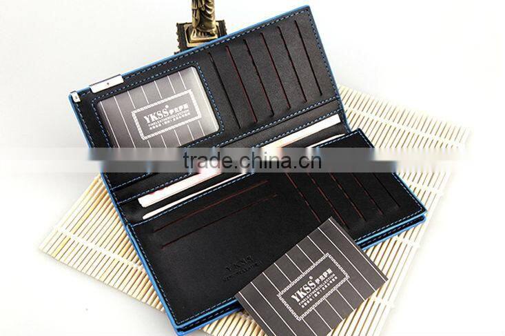 Wholesale Men's PU Leather Purse Money Checkbook Wallet Card Clutch Bag Long