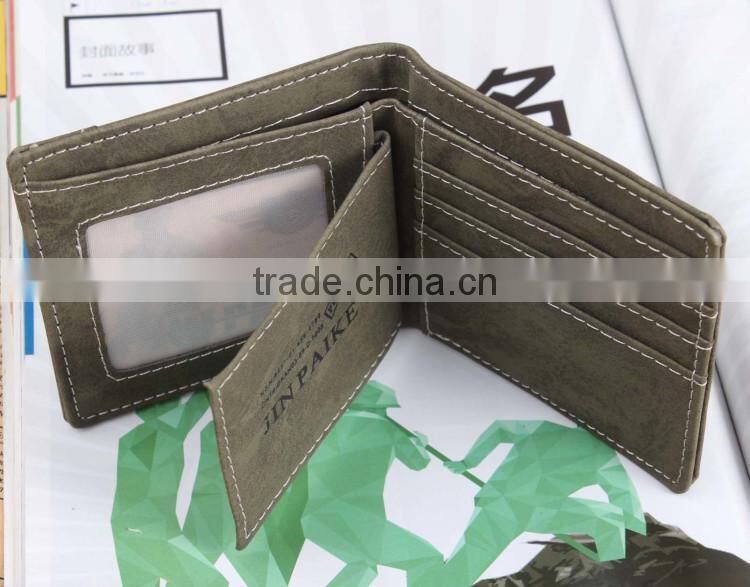 Retro Men's Casual Canvas Bi-fold Wallet Card Slot Purse Cheap