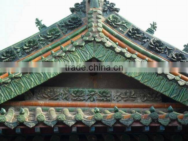 Chinese ceramic pagoda roof material