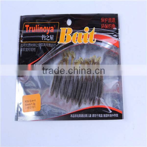 2016 New design hot sale high quality pvc fishing soft lure set