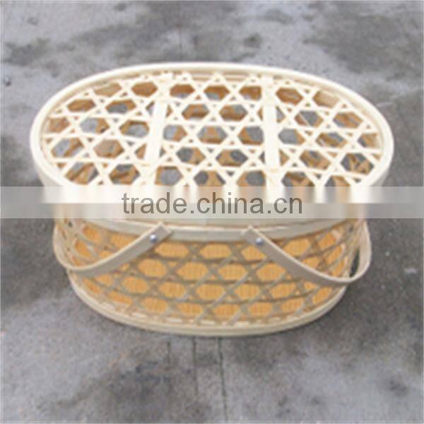 FD - 15861 Natural handicrafts bamboo gift basket with liner