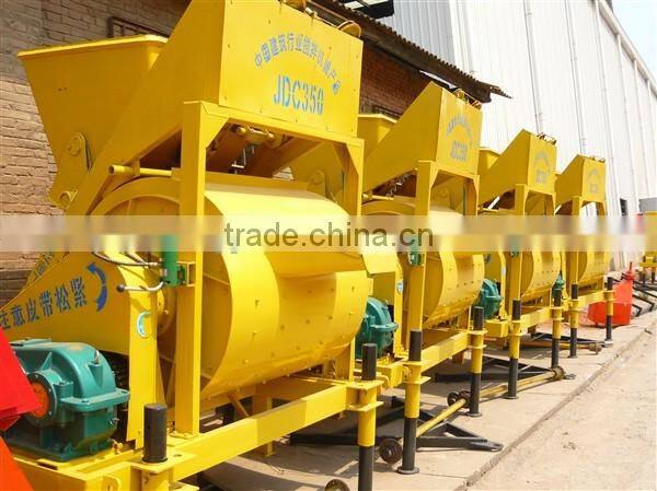 High performance, New JDC350 small concrete mixer for sale, horizontal single-shaft cement mixer