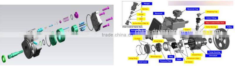 China No.1 OEM manufacturer, Genuine parts for Japan Isuzus power steering pump 6BG1 6BD1T 475-04065 475-04080