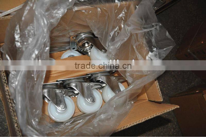 stainless steel Nylon caster 4", swivel , without brake