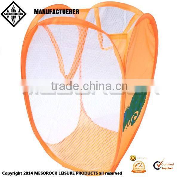 High quality fashion design wholesale colorful custom cartoon mesh storage basket organizer