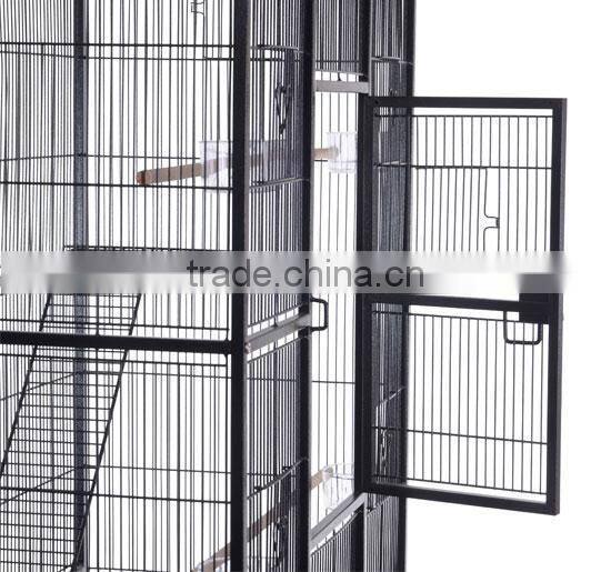32" x 18" x 63" Metal Bird Cage Aviary With Stand