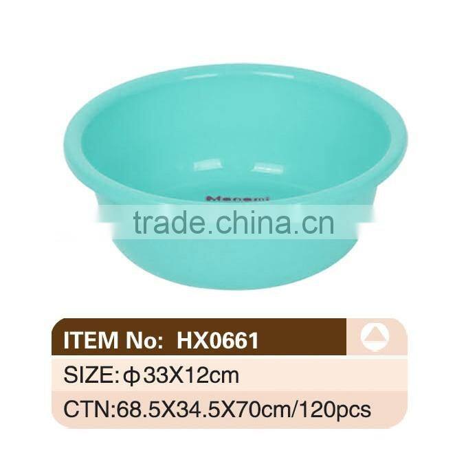 Home Daily Used Durable Luxury Plastic Round Wash Basin