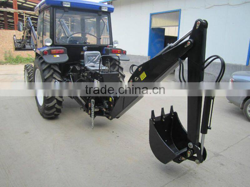 4wd mini farm tractor with front end loader and backhoe