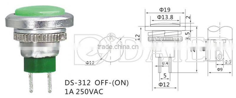 DS-312 12mm push button switch for toys