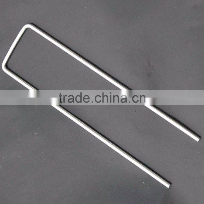 20CM LONG HEAVY DUTY METAL U-SHAPED GARDEN STAPLE PEGS - IDEAL FOR SECURING LANSCAPE MEMBRANE/NETTING/FLEECE