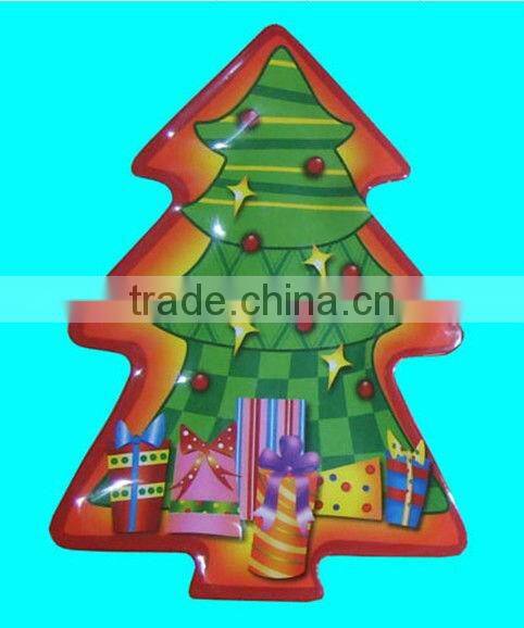 christmas tree shape melamine tableware/ melamine plates