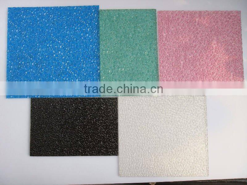 Decorative PC embossed sheet, solid sheet, colorful solid embossed board