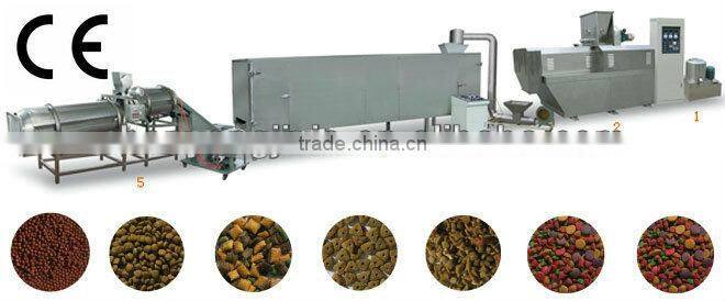 high quality stainless steel pet food processing line/small snack food machine