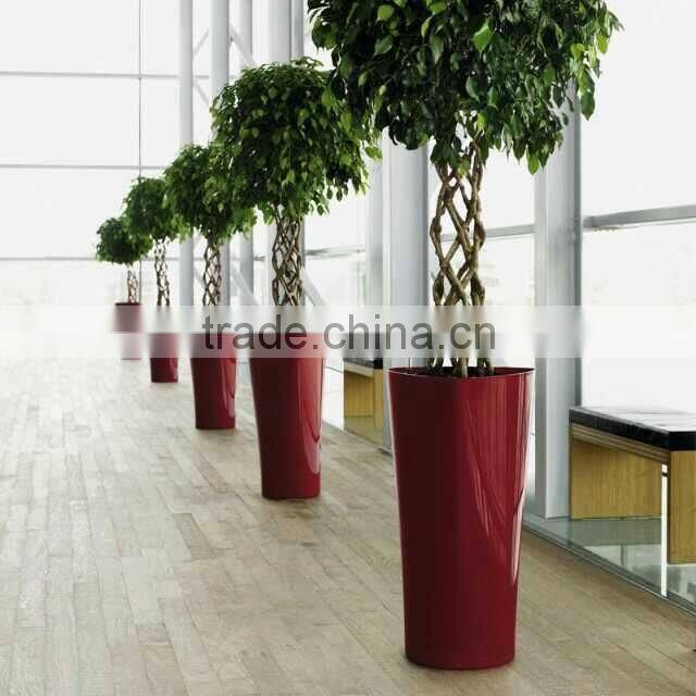 hot sale self-watering stackable plastic garden planters and pots