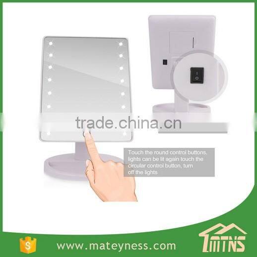 16 LED Illuminated Touch Screen Make Up Led Cosmetic Mirror