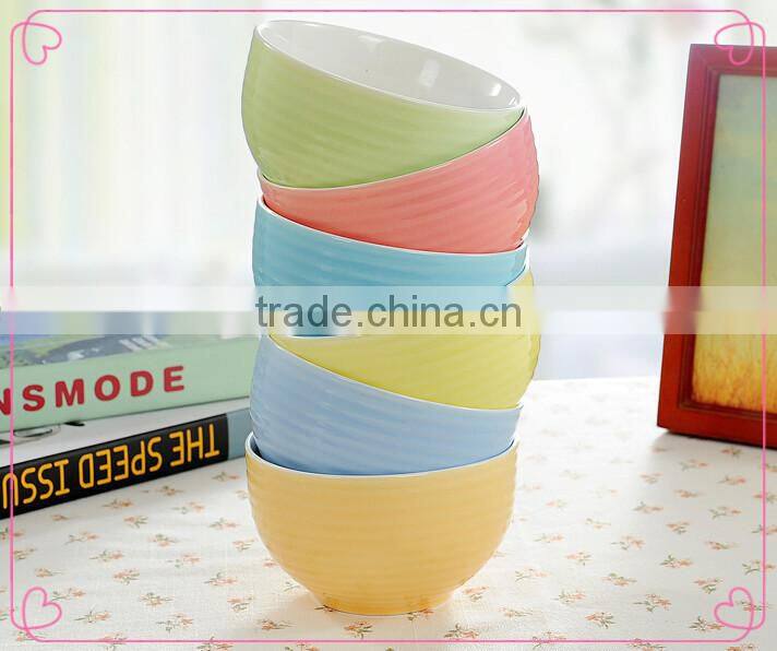 ceramic bowl with different color