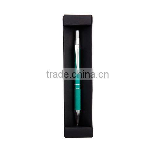 High grade sliver-coloured metal ballpoint pen with gift box
