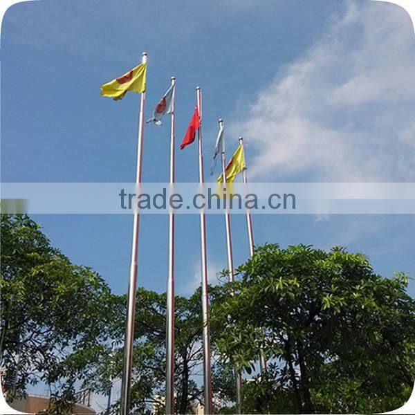 Electric Commercial Outdoor Taper Stainless Steel Flag Pole