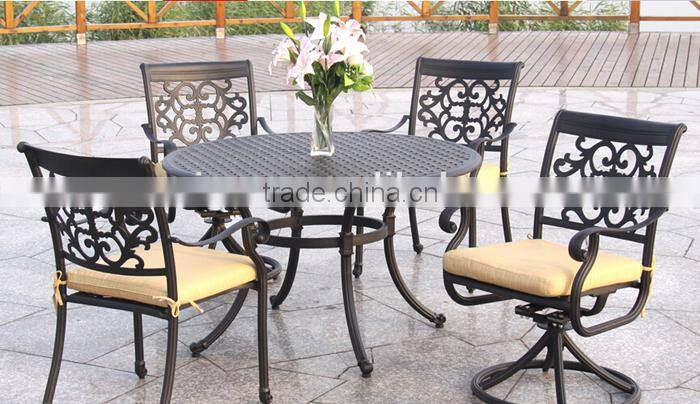 Sigma cast aluminum patio furniture outdoor dining set 4 seater garden furniture
