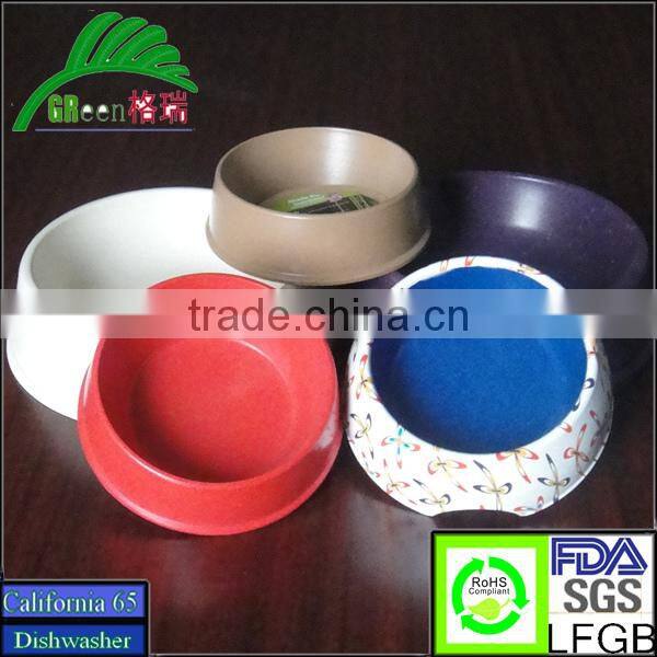Biodegradable bamboo fiber dog feeding bowl