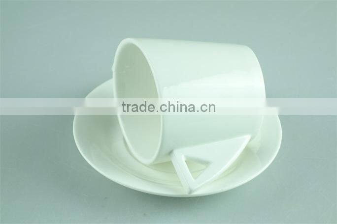 New bone china ceramic jumbo tea cup and saucer, porcelain cheap coffee cups