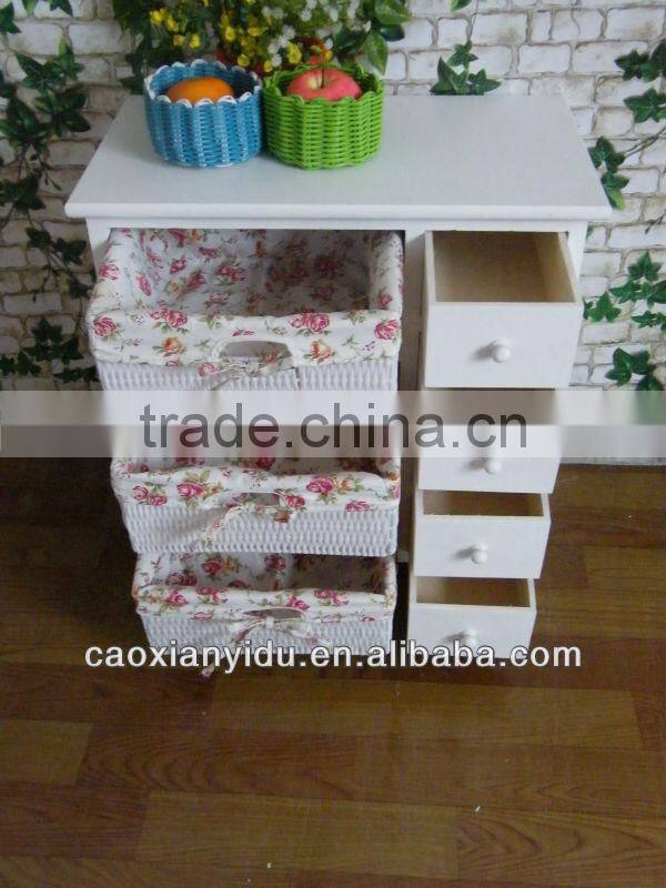 White Color Wood Storage Cabinet With Casters Europe Style Outdoor Cabinet White Laundry Cabinet Solid Wood Storage Bed